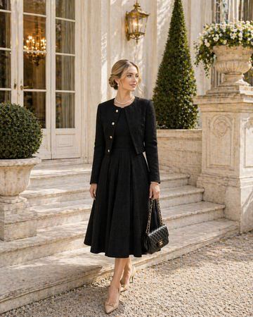 The Kensington Tweed & Pearl Set