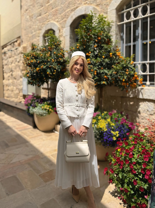 The Versailles Pleated Tweed & Silk Set
